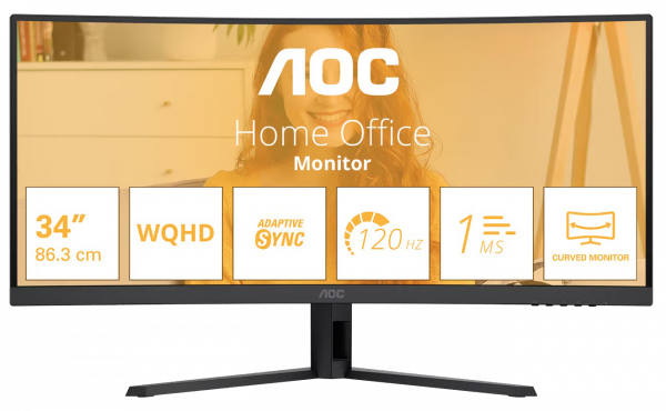 ������� 34" AOC CU34B3E Black - �������� 1