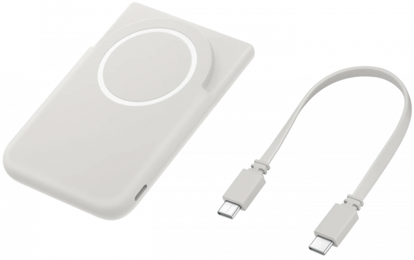 ����������� �������� ���������� ��� Samsung Magnet Wireless Battery Pack 5000mAh 25W (EB-U2500XJEGWW) White - �������� 3