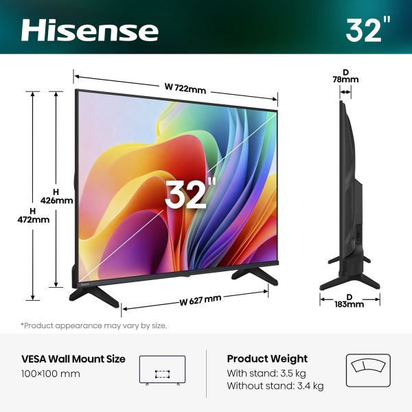 LED-��������� Hisense 32A4S  (20018255) - �������� 4