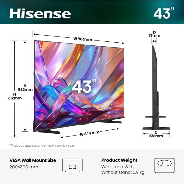LED-��������� Hisense 43E7S  (20018322) - �������� 2