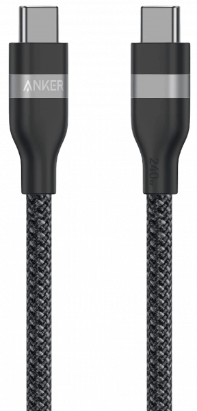 ������ Anker USB-C to USB-C - 1.8m 240W Upcycled-Braided Black (A82E2H12) - �������� 1