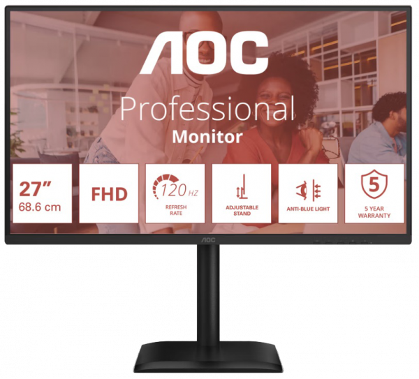 ������� 27" AOC 27E4U Black - �������� 1