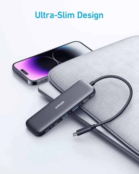 ���������� Anker USB-C Hub 332 5-in-1 Black (A8355H11) - �������� 6