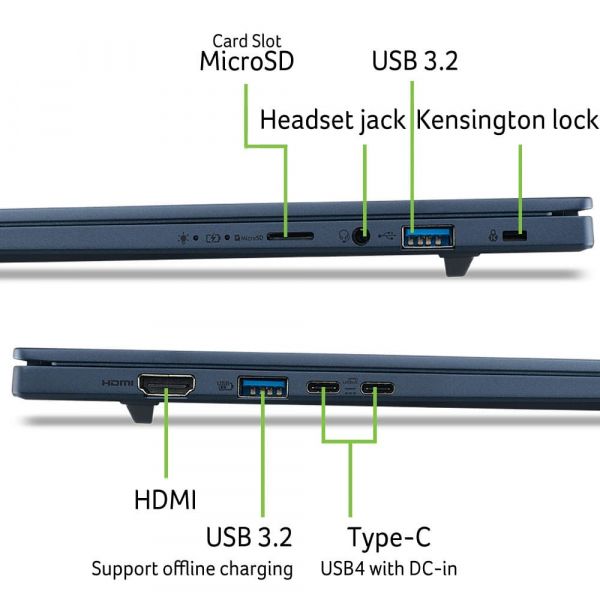 ������� Acer Swift Go 16 AI SFG16-A71-R48W (NX.JX9EU.003) Steam Blue - �������� 10