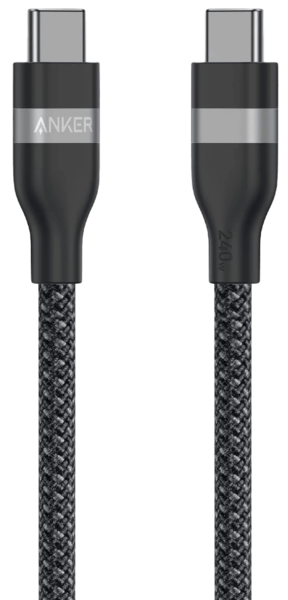������ Anker USB-C to USB-C - 0.9m 240W Upcycled-Braided Black (A82E2H11) - �������� 1