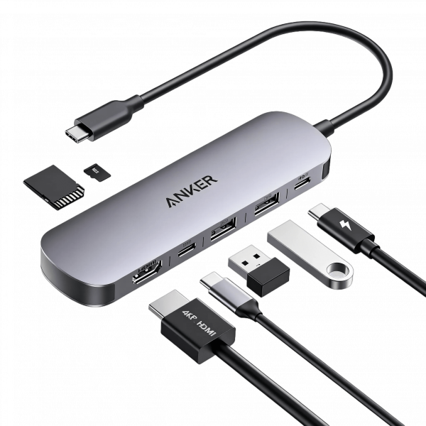 USB-��� Anker Nano USB-C Hub 7-in-1 Black (A83D2HA1) - �������� 1