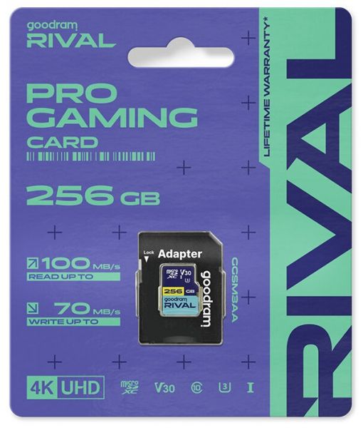 ����� ���'�� ����� ���`�� MicroSDXC 128GB UHS-I/U3 Class 10 Goodram + SD-adapter R100/W70MB/s + SD-adapter (GGSM3AA-1280R12) - �������� 3