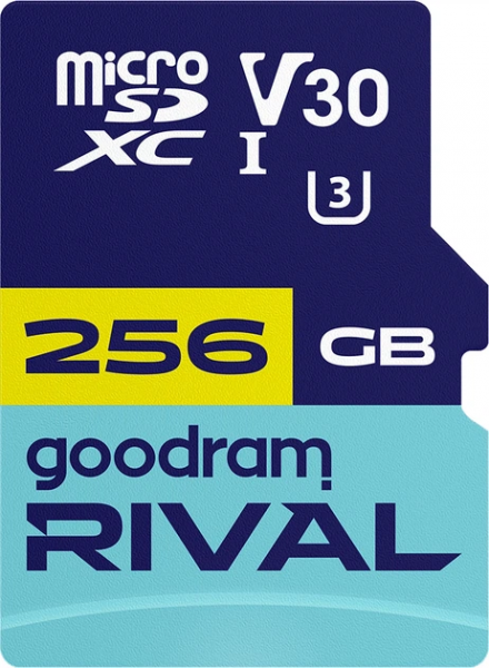 ����� ���'�� ����� ���`�� MicroSDXC 256GB UHS-I/U3 Class 10 Goodram + SD-adapter R100/W70MB/s + SD-adapter (GGSM3AA-2560R12) - �������� 1