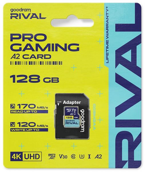 ����� ���'�� ����� ���`�� MicroSDXC 128GB UHS-I/U3 Class 10 Goodram + SD-adapter R170/W120MB/s + SD-adapter (GGSM2AA-1280R12) - �������� 4