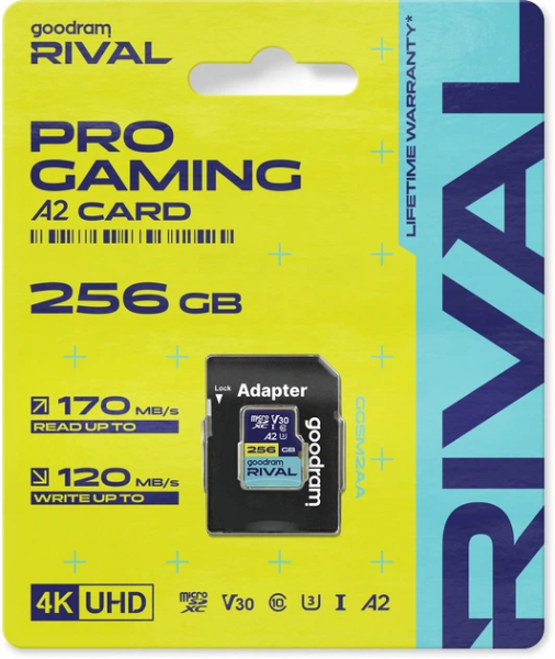 ����� ���'�� ����� ���`�� MicroSDXC 256GB UHS-I/U3 Class 10 Goodram + SD-adapter R170/W120MB/s + SD-adapter (GGSM2AA-2560R12) - �������� 2