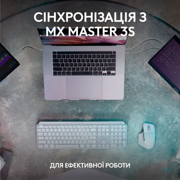 ��������� Logitech MX Keys S, Wireless, Plus Palmrest, Graphite (L920-011589) - �������� 9