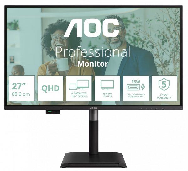 ������� 27" AOC Q27P4CV Black - �������� 1