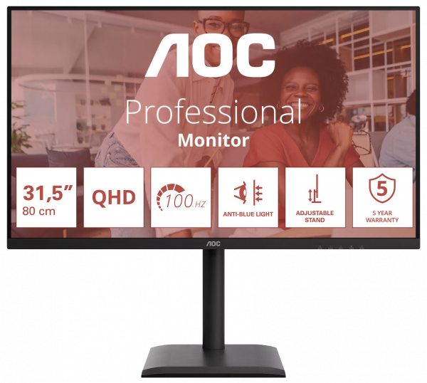������� 31.5" AOC Q32E4U Black - �������� 1
