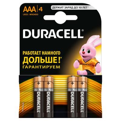 ��������� AAA MN2400 LR03 * 4 Duracell (5000394052543 / 81545421) - �������� 1