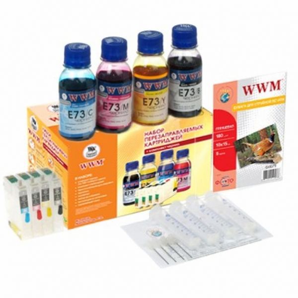 ��� WWM Epson Stylus S22, SX125/130/230/235/420/425/430435/440/445, BX305, � ������, 4x100 �� ������� E73 (RC.T128�) - �������� 1