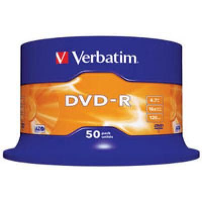  DVD-R 50 Cake VERBATIM 4.7GB, 16X (43548) -  1