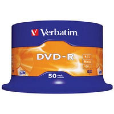 ���� DVD-R 50 Cake VERBATIM 4.7GB, 16X (43548) - �������� 1