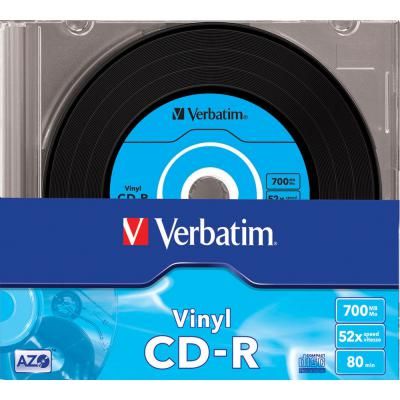 ���� CD Verbatim 700Mb 52x Slim case Vinyl AZO (43426) - �������� 2