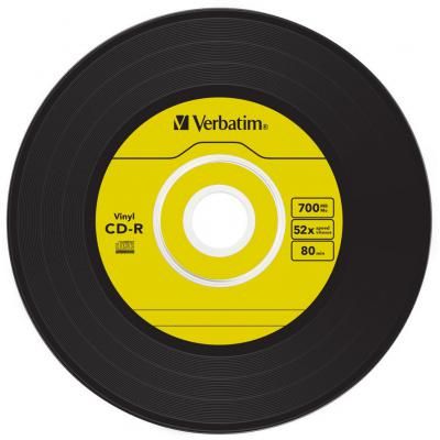 ���� CD Verbatim 700Mb 52x Slim case Vinyl AZO (43426) - �������� 3