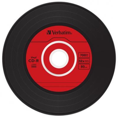 ���� CD Verbatim 700Mb 52x Slim case Vinyl AZO (43426) - �������� 4