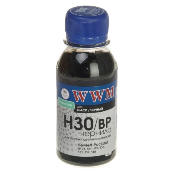 ������� WWM HP 21/54/121/122/129/130/131/132/140/901, Black, 100 ��, �������� (H30/BP-2) - �������� 1