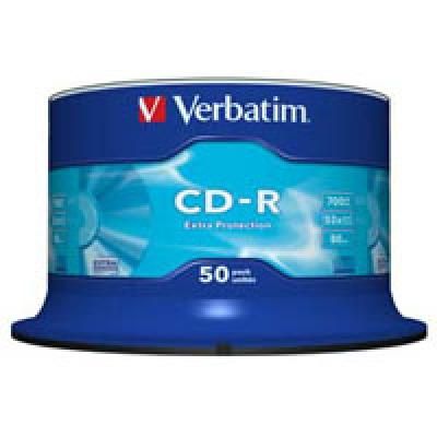  CD Verbatim CD-R 700Mb 52x Cake box 50 Extra (43351) -  1