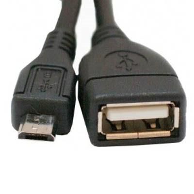   USB 2.0 Micro 5P to AF OTG 0.1m Atcom (3792) -  1