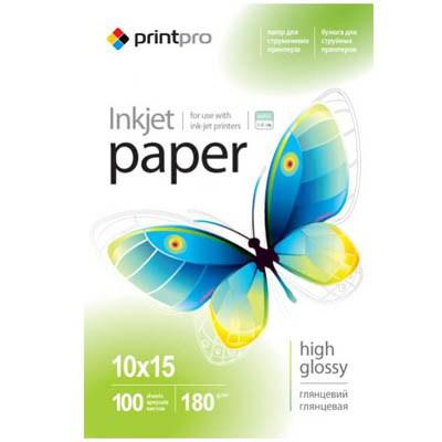 �������� PrintPro, ���������, A6 (10x15), 180 �/�, 100 ��� (PGE1801004R) - �������� 1