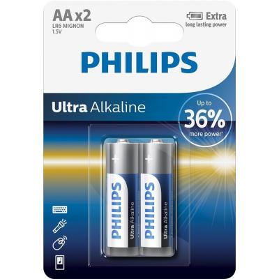  AA, Philips, , 2 , 1.5V, Blister (LR6E2B/10) -  1