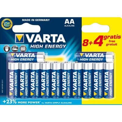��������� Varta HIGH Energy ALKALINE * 12 (8+4) (04906121472) - �������� 1