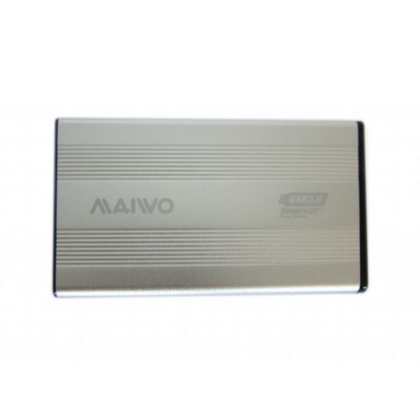 ������ �������� 2.5" Maiwo K2501A, Silver, USB 3.0, 1xSATA HDD/SSD, �������� �� USB, ���������� ������ (K2501A-U3S) - �������� 1