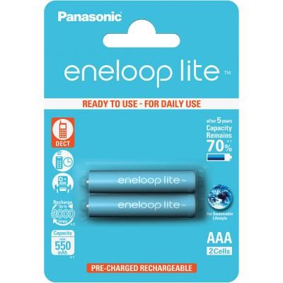  Panasonic Eneloop Lite AAA 550mAh NI-MH * 2 (BK-4LCCE/2BE) -  1