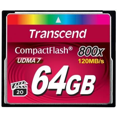   Transcend 64GB 800x (TS64GCF800) -  1