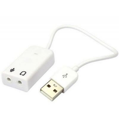   USB 2.0, 7.1, Dynamode C-Media 108 White, 90 , Xear 3D, Box (USB-SOUND7-WHITE) -  1