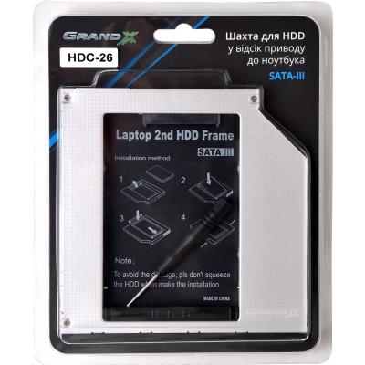   2.5" SATA HDD    SATA3 (HDC-26)      Slim (9) -  3