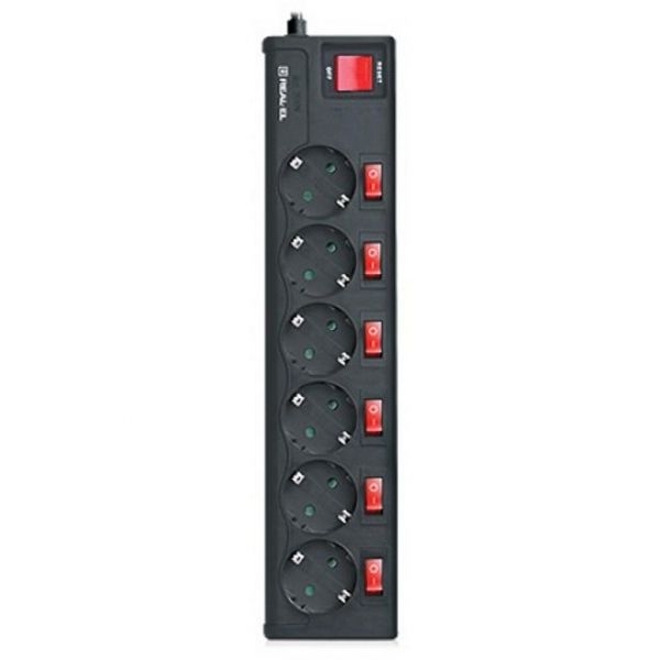 ��������� ������ �������� REAL-EL RS-6 EXTRA 5m, black (EL122300003) - �������� 1