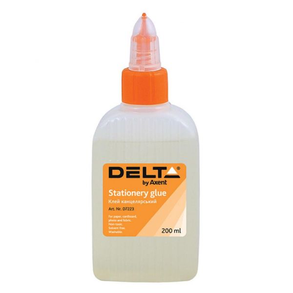  Delta by Axent Stationery glue, polymer, 200 , cap dispenser (D7223) -  1