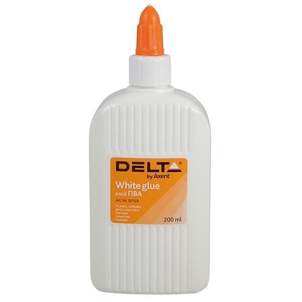  Delta by Axent White glue, PVA, 200 , cap dispenser (D7123) -  1