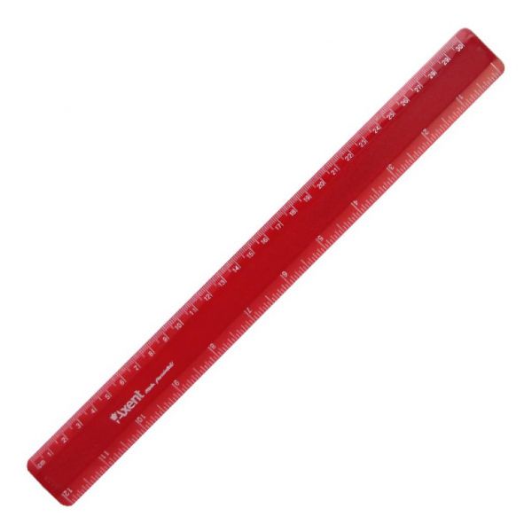 ˳����� Axent plastic, 30cm, matt, burgundy (7530-04-�) - �������� 1