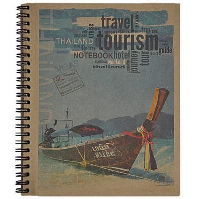 ������� BUROMAX spiral side, �5, 80sheets, KRAFT, square (assorted) (BM.2415) - �������� 5