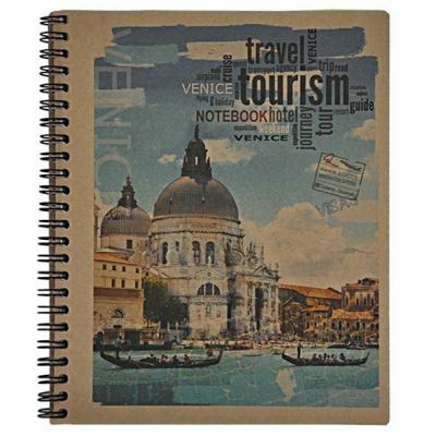 ������� BUROMAX spiral side, �5, 80sheets, KRAFT, square (assorted) (BM.2415) - �������� 1