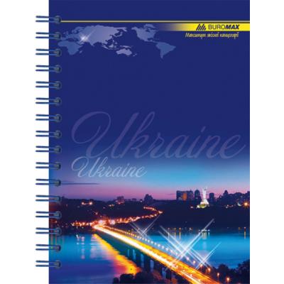  Buromax spiral side, 6, 96sheets, square, UKRAINE (assorted) (BM.2422) -  3