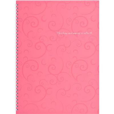 ������� Buromax spiral side, �4, 80sheets, Barocco, square, pink (BM.2446-610) - �������� 1