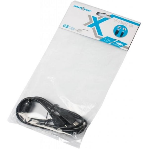 ������ USB 2.0 - 1,0 � Maxxter UF-AMBM-1M, USB 2.0 A-����/B-����, ��������� ������ - �������� 2