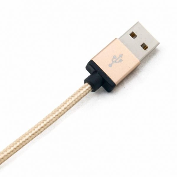 ������ USB <-> iPhone 5, Gold, Extradigital, Premium MFi, 1 � (KBA1661) - �������� 2