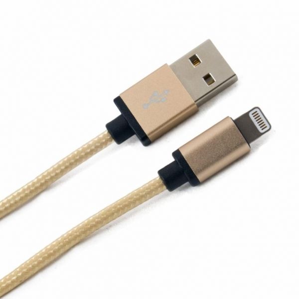 ������ USB <-> iPhone 5, Gold, Extradigital, Premium MFi, 1 � (KBA1661) - �������� 1