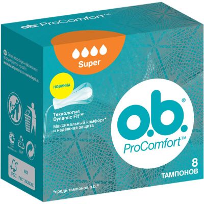 ������� o.b. ProComfort Super 8 ��. (3574660234343) - �������� 2