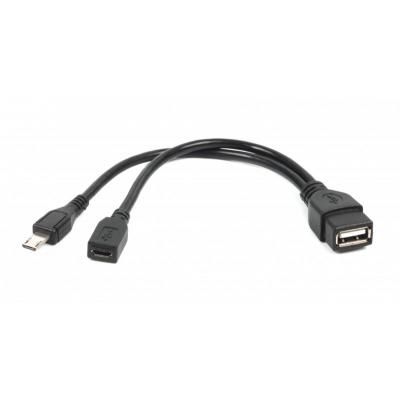   OTG USB 2.0 AF to Micro 5P M+F 0.15m Cablexpert (A-OTG-AFBM-04) -  1