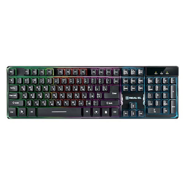 ��������� REAL-EL 8700 Gaming Backlit, black - �������� 1
