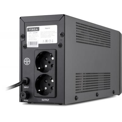    Vinga LCD 600VA metal case (VPC-600M) -  3